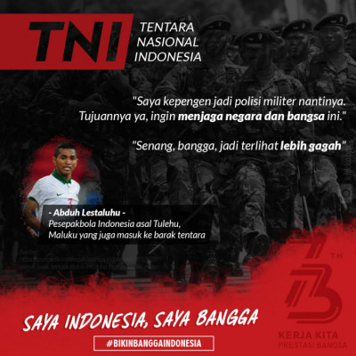 Saya Indonesia, Saya Bangga. Profesi TNI - 20180806